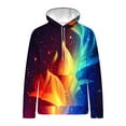 thumbnail image 3 of LOVZFMLL Hoodies for Men, Printed Athletic Hooded Sweatshirt Pullover Tops with Pocket Casual Long Sleeve Fall Clothes, 3 of 4