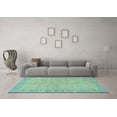 thumbnail image 3 of Ahgly Company Indoor Round Abstract Light Blue Modern Area Rugs, 8' Round, 3 of 4