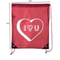 thumbnail image 2 of Valentine's Day Bags, Drawstring Cinch Backpacks, Valentines Day Gift Bags, 2 of 2
