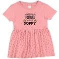 thumbnail image 3 of Inktastic Watching Football with My Poppy Girls Baby Dress, 3 of 5