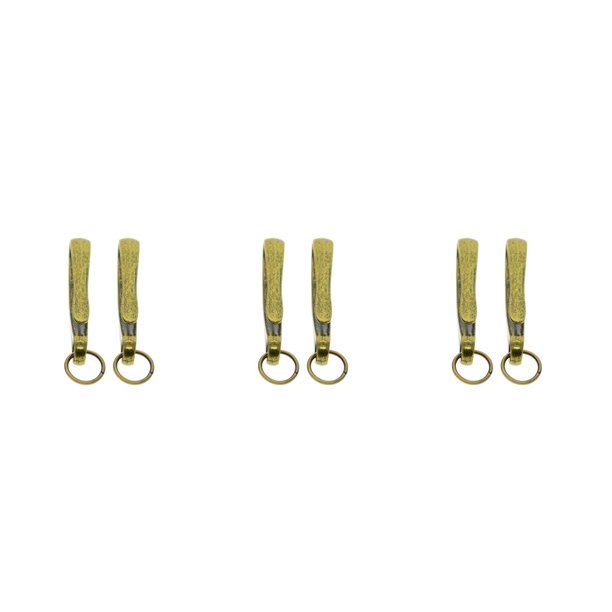 Bearachild Paquete de 2 soportes para llaveros con gancho en U, accesorios para hacer joyas, bronce Type1 NO1 Bearachild CBP197382
