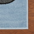 thumbnail image 4 of 5â€™ Round Blue Imaginative Racetrack Area Rug, 4 of 7