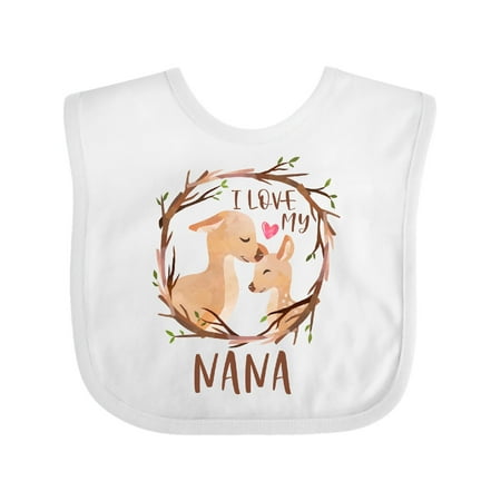 

Inktastic I Love My Nana Gift Baby Boy or Baby Girl Bib
