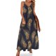 thumbnail image 1 of Vestido largo playero de pavo real colorido con estampado de animales, tirantes finos, ropa de calle, vestidos largos informales, ropa de primavera con cuello en V, ropa de gran tamaño, 1 of 7