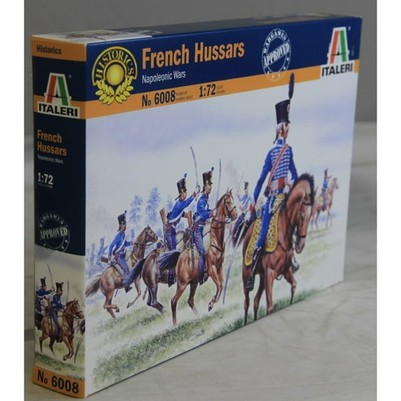 Italeri 1/72 Napoleonic French Hussars - Plastic Toy Figures