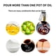thumbnail image 4 of RKSTN oil dispenser for kitchen Olive Oil Dispenser Bottle Leakproof Glass Oil Container With Non-Slip Handle Automatic Cap And Stopper Oil Dispenser Bottle For Kitchen 450ML, 4 of 8