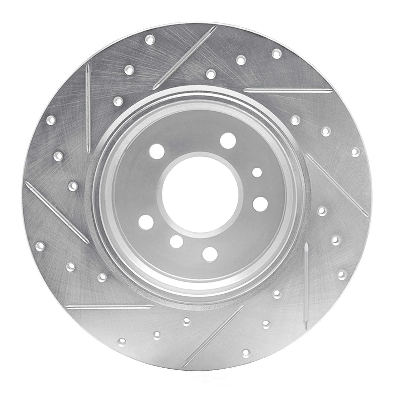 Dynamic Friction Company 631-31030R DFC Brake Rotor - Drilled And Slotted - Silver
