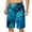 Blue10, variant on SOOMLON Men's Graphic Swim Trunks Swimwear Beach Shorts Drawstring Y2k Shorts Printed Elastic Waist Beach Sports Shorts Orange M