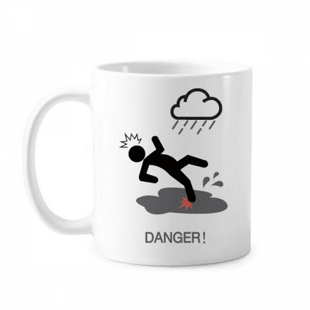 

Logo Slippery Road Be Carefull Mug Pottery Cerac Coffee Porcelain Cup Tableware