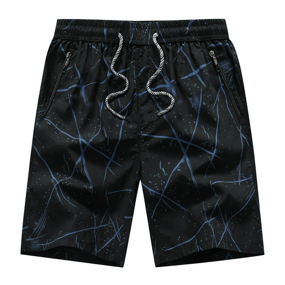 Munlar Mens Shorts,Fashion Men's Pocket Zipper Buttons Print Leisure Time Tooling Short Pants