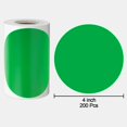 thumbnail image 2 of Pack of 200 Round Color Coding Circle Dots Stickers Labels (4", Green), 2 of 7