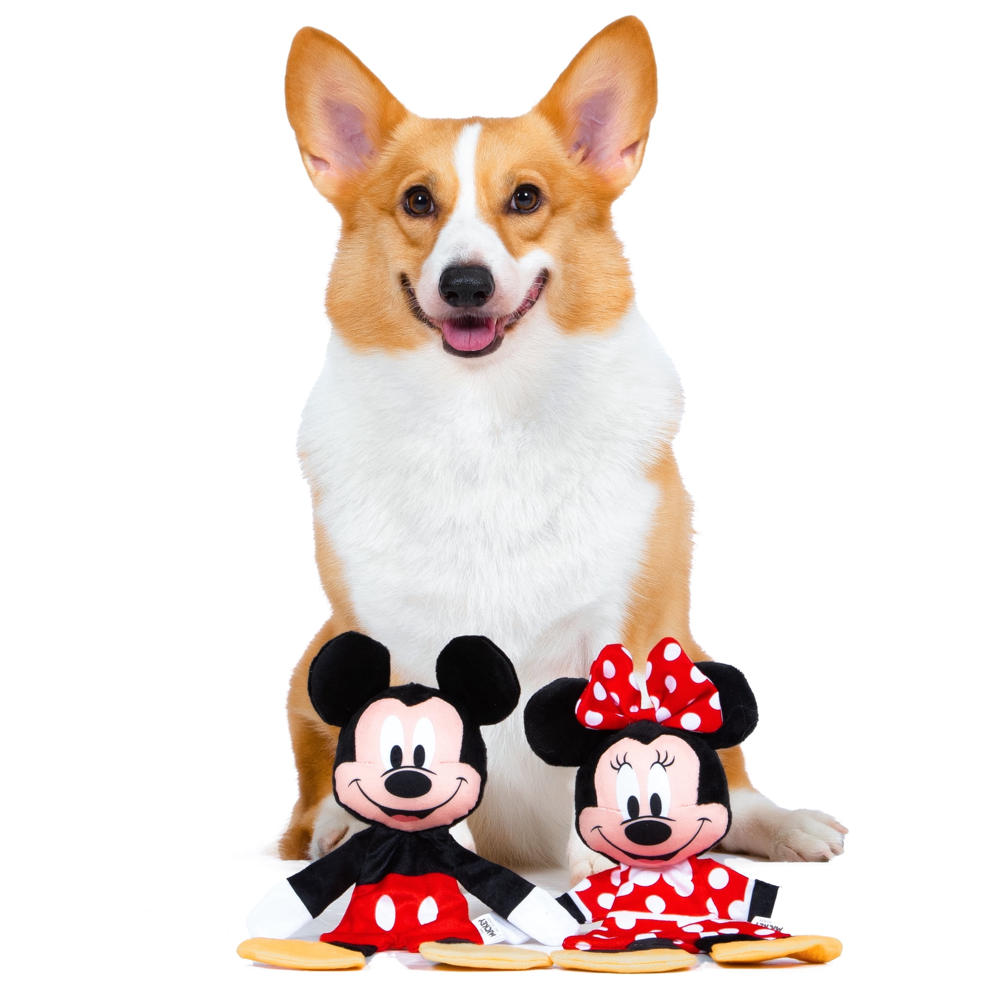 Disney Mickey & Friends Mickey Mouse and Minnie Mouse Plush Stuffed Flat Toy Set 12"
