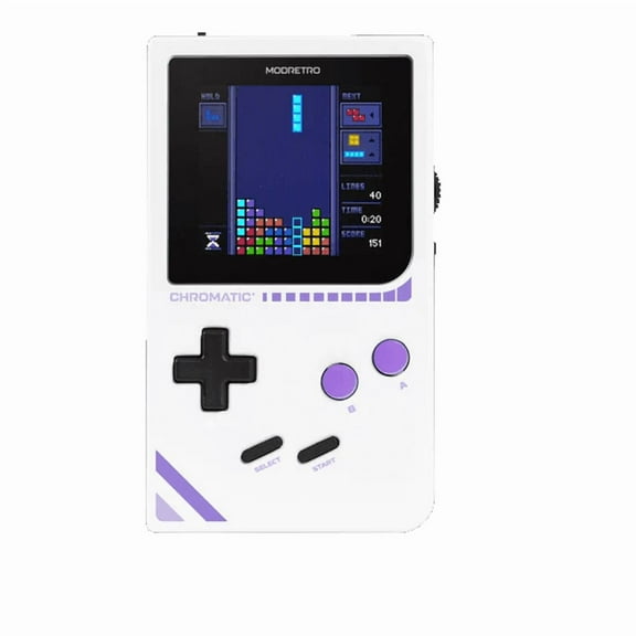 ModRetro Chromatic Cloud   TETRIS Game Bundle | Game Boy® Compatible Console