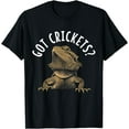 thumbnail image 1 of T-Shirt Drôle de Reptile Dragon Barbu "Got Crickets" - comme sur l'Image, 1 of 2