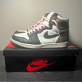 thumbnail image 1 of USED MOCHA JORDAN 1s COMES WITH PINK + WHITE LACES, 1 of 5