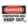 Hy-Ko Osha Sign Red 10" X 14" Construction Area Keep Out Case of 5