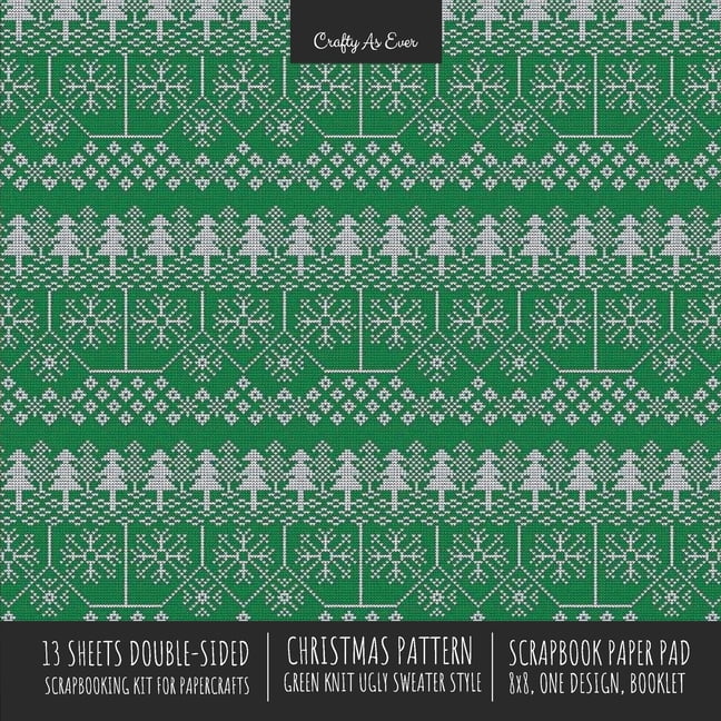 green christmas sweater pattern