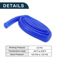 thumbnail image 6 of Unique Bargains Silicone Vacuum Tubing Hose 130PSI Max Pressure High Temperature Automotive Vacuum Line Blue 1 Pcs 4Ft 13/16" 20mm ID 3mm Thickness, 6 of 6
