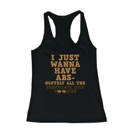 Funny Design Workout Tank Top - Absolutely All the Chocolate Chip (Absolutely The Best Chocolate Chip Cookies)