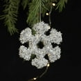 thumbnail image 6 of 3 PCS Christmas Tree Ornaments Silver Metallic Foil Snowflake Hanging Ornaments for Winter Wonderland Christmas Tree Decorations, 6 of 7