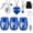 blue, variant on Cremation Urn Necklace for Ashes Set of 6- Small Cremation Urns for Human/Pet Keepsake Sharing Urns Memorial Ashes Holder-a Limb has Fallen from the Family Tree (6Pcs-Blue)