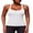 White, variant on Anwell Scoop Neck Tank Tops for Womens Ribbed Shirts Tops Sport Yoga Tanks Tops Built-in Bra