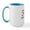 White/Blue Inside, variant on CafePress - 514 Area Codes Base Large Mug - 15 oz Ceramic Large White Novelty Mug