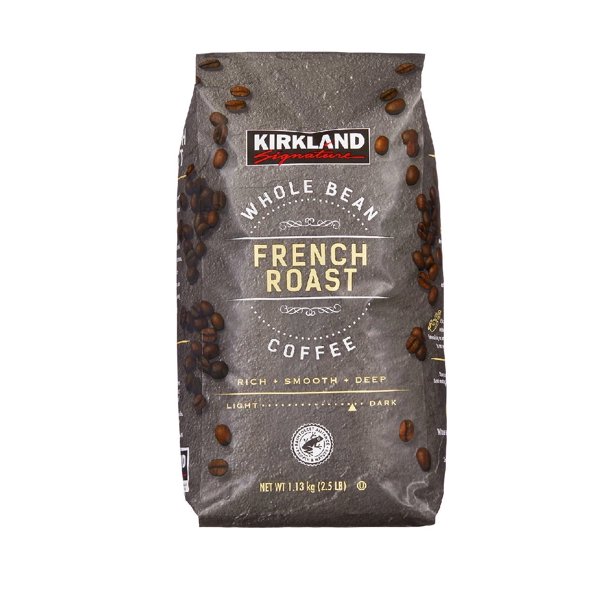Kirkland Signature Whole Bean Coffee, French Roast, 2.5 lbs main image 1