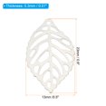 thumbnail image 2 of Uxcell 23mm Leaf Pendants, 100 Pack Metal Tree Leaf Beads Bulk Leaves Charm Mesh for Jewelry Making Style 1, Silver, 2 of 6