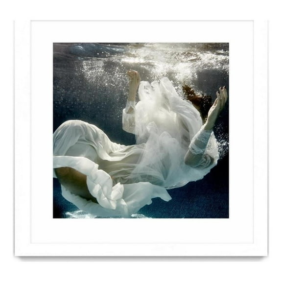 Giant Art 36x36 Float 3 Matted and Framed in White