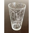 thumbnail image 2 of 16 oz Pint Beer Glass Urban City Map Atlanta Georgia, 2 of 3