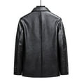 thumbnail image 7 of Xzbqbs Men's Leather Jackets Faux Leather Jacket for Men Classic Causal PU Leather Motorcycle Lapel Business Biker Vintage Jacket, 7 of 7