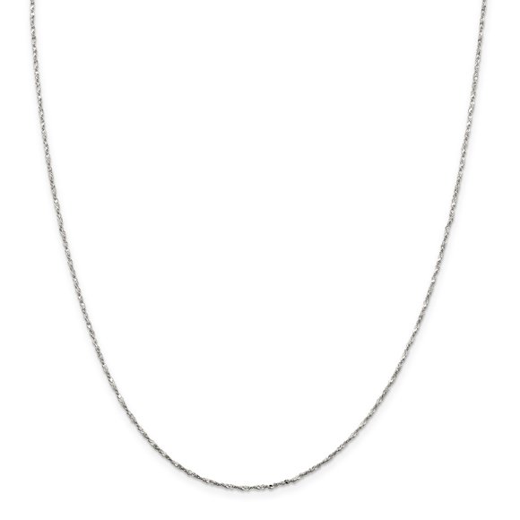 Collier Chaîne Serpent Torsadé en Argent Sterling 925 1,2 mm Pendentif Breloque