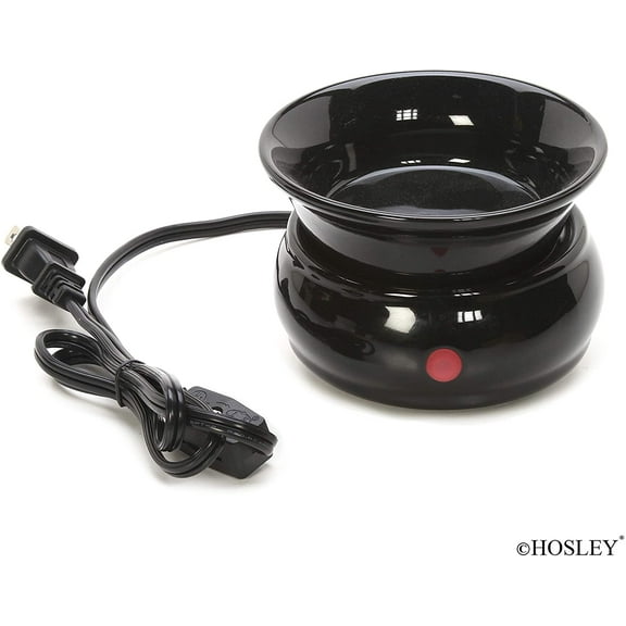 Hosley Black Color Ceramic Electric Fragrance Candle Wax Warmer