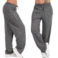 thumbnail image 1 of Women's Sweatpants Straight Leg Loose Running Pants Comfy Drawstring Joggers Sports Gym Trousers With Pockets Plus Size, 1 of 2