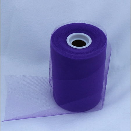 Purple Tulle Roll - 6 Inch X 100 Yard - Tulle for Decoration and Tutu Dresses, 6 Inches X 100 (Best 100 Yard Scope For Ar 15)
