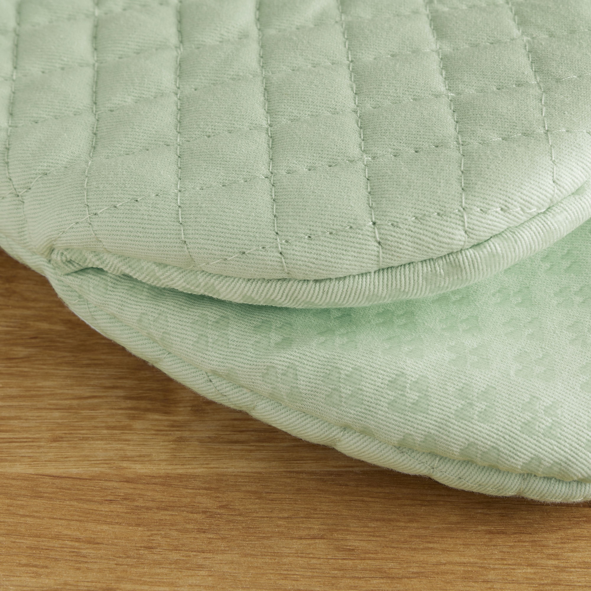 KitchenAid Asteroid Mini Oven Mitt 2-Pack Set, Pistachio, 5.5"x8"