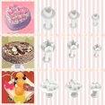 thumbnail image 3 of Herramientas para pasteles, Kit para decorar tortas con Fondant de flores, molde para galletas, émbolo de glaseado, herramienta cortadora de molde en relieve para primavera, 3 of 5