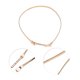 thumbnail image 4 of Ofertas Únicas 1 Pc Cinturón Ajustable Patrón Simple Cuerda de Cintura Tono Dorado, 4 of 5