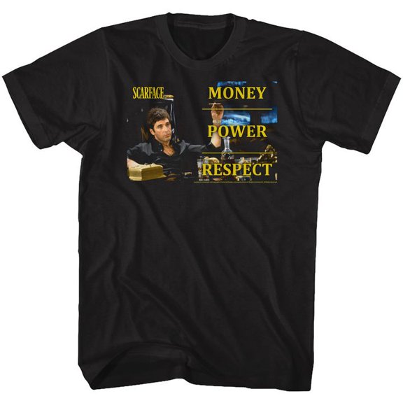 Scarface Monpowres Black Adult T-Shirt 4Xl