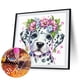 thumbnail image 5 of Pintura de diamante 5D DIY, kit de perro manchado con taladro redondo completo, decoración del hogar, 30x30cm, 5 of 9