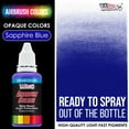 thumbnail image 2 of U.S. Art Supply 1-Ounce Opaque Sapphire Blue Airbrush Paint, 2 of 8