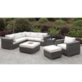 thumbnail image 2 of Furniture of America Arthur Contemporary Rattan Large Patio Ottoman in Gray, 2 of 5