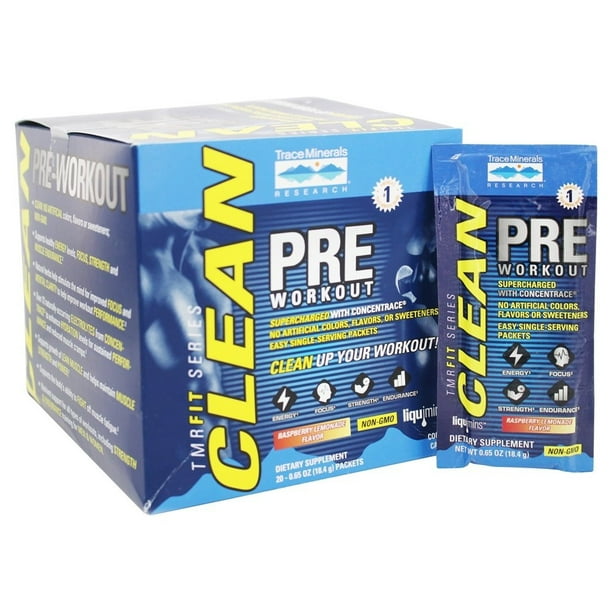 Trace Minerals Research TMRFit Series Clean PreWorkout Raspberry