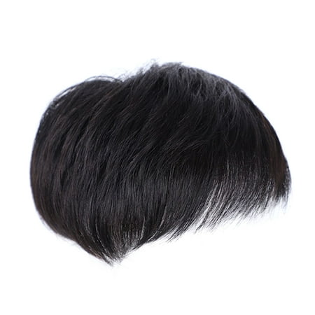 Men Short Hair Wigs Toupee Hair Replacement System Hairpiece for Daily New