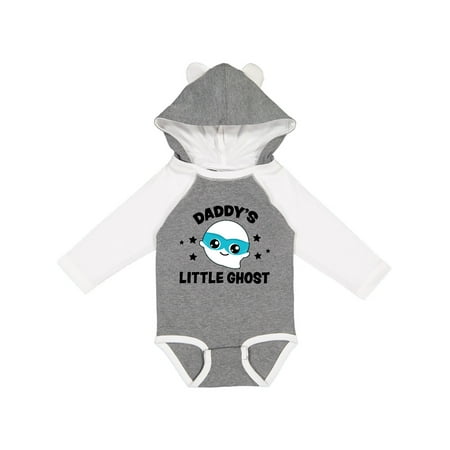 

Inktastic Cute Daddy s Little Ghost with Stars Gift Baby Boy or Baby Girl Long Sleeve Bodysuit