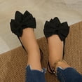 thumbnail image 4 of Bkhluea Women Bow Accent Slingback Ballet Flats Comfortable Footwear For Office Work Party Daily Casual Outdoor Activities, 4 of 7
