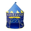JUOIFIP Portable Folding Play Tent Children Kids Castle Cubby Play House Blue