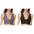 thumbnail image 1 of (2-Pack) Rinsvye Women's Lace Bra Women's Sports Bras No Underwire Back Woman's Bra Plus Size Sports Bra Front Closure Bra High Support Sports Bras for Women, 1 of 5