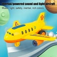 thumbnail image 5 of Kids Airplane Toys, Friction Powered Toddler Toy Airplane with Colorful LED Flashing Light, Gift for Boys Girls Ages 3-12, 5 of 6